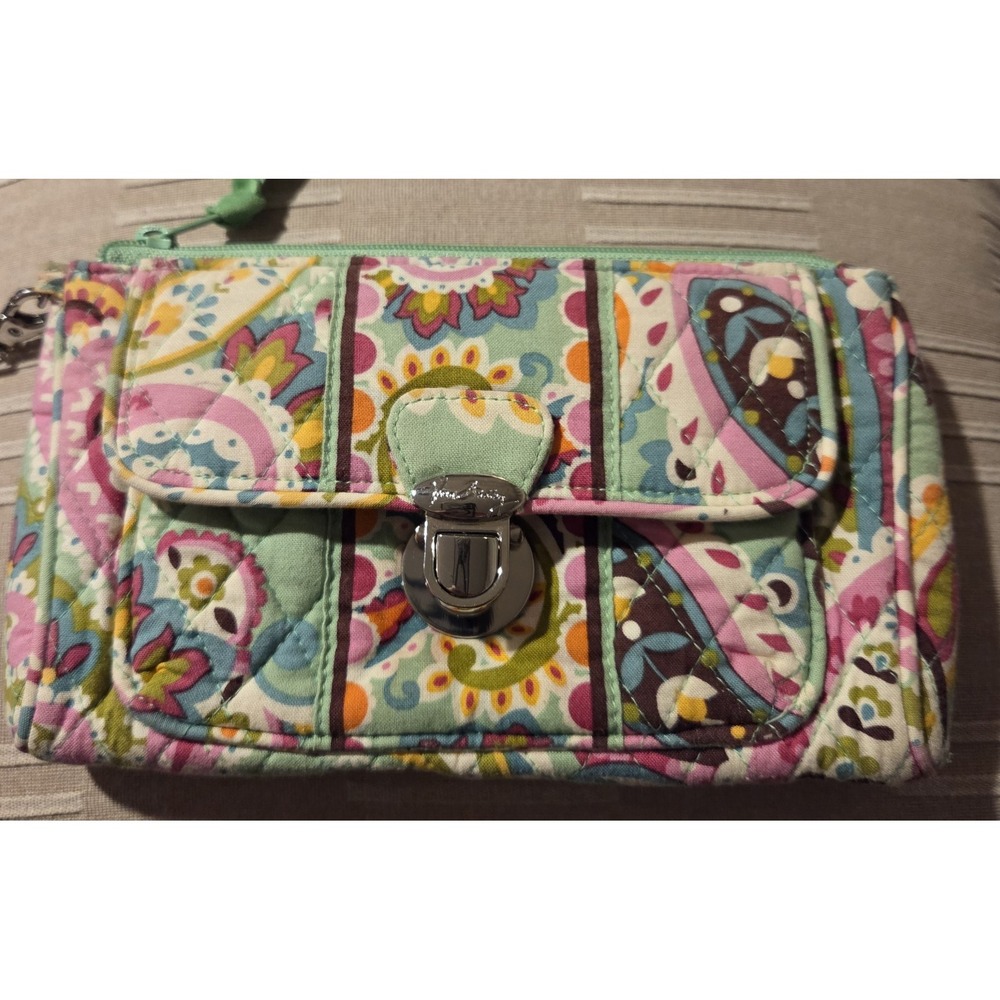 Vera Bradley Wristlet/Clutch Retired Tutti Frutti Push Lock‎ Closure